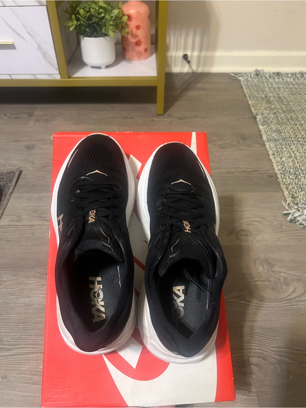 HOKA One One HOKA Bondi 9 Women's Black Rose Gold 1162012-BRGL - Picture 7 of 8